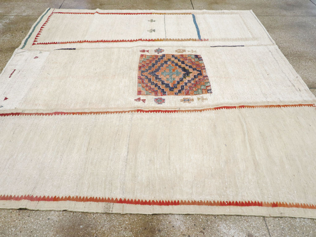 Vintage Persian Chaharmahal Bakhtiari Tacheh Flatweave Kilim , No.25245 - Gss