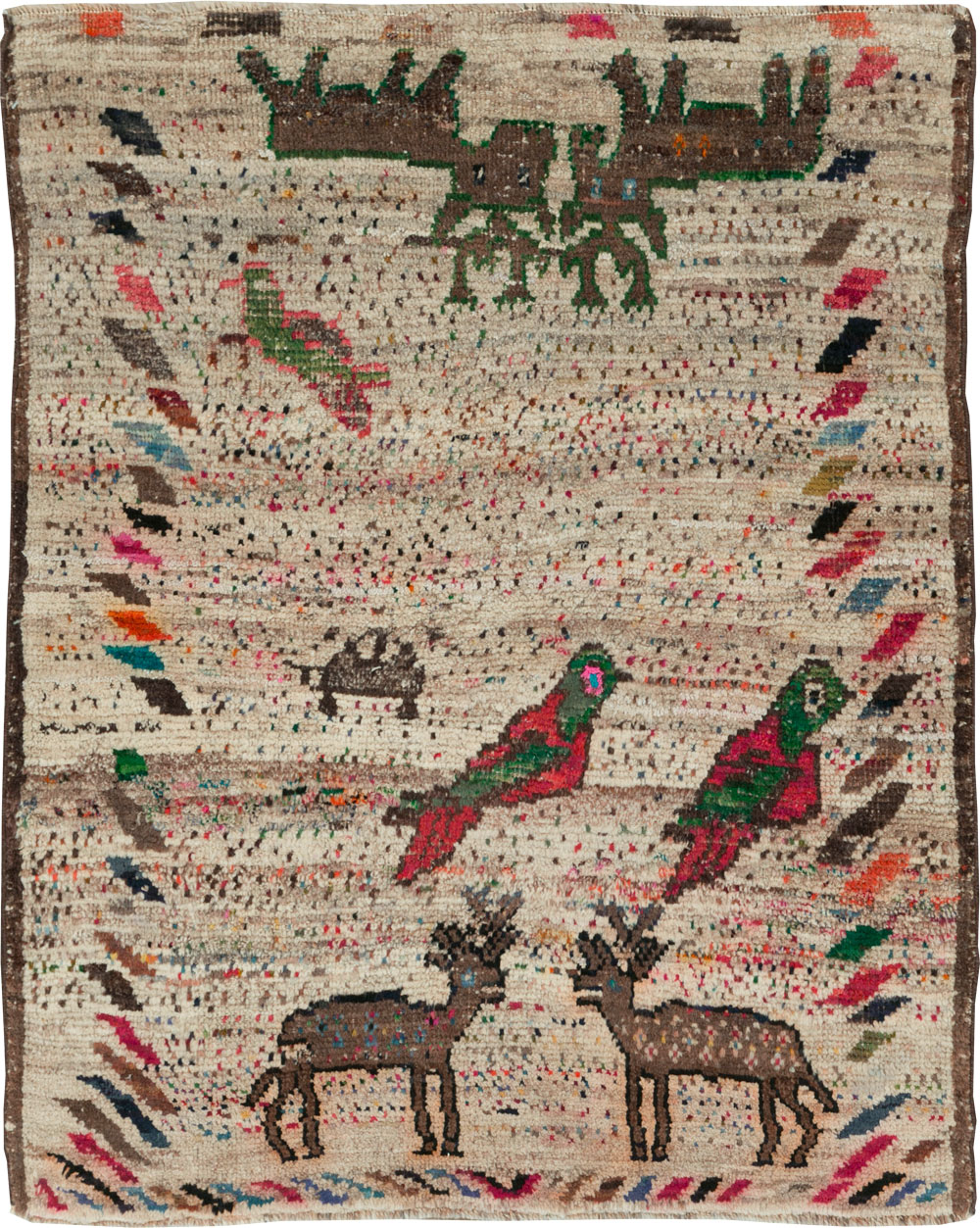 Vintage Persian Gabbeh Rug, No.25255 - Gss