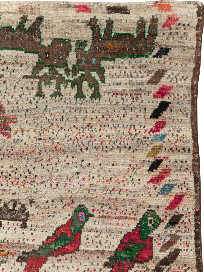 Vintage Persian Gabbeh Rug, No.25255 - Gss