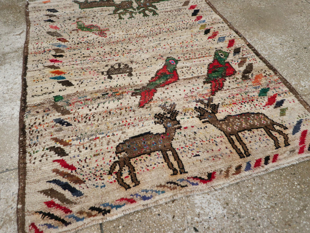 Vintage Persian Gabbeh Rug, No.25255 - Gss