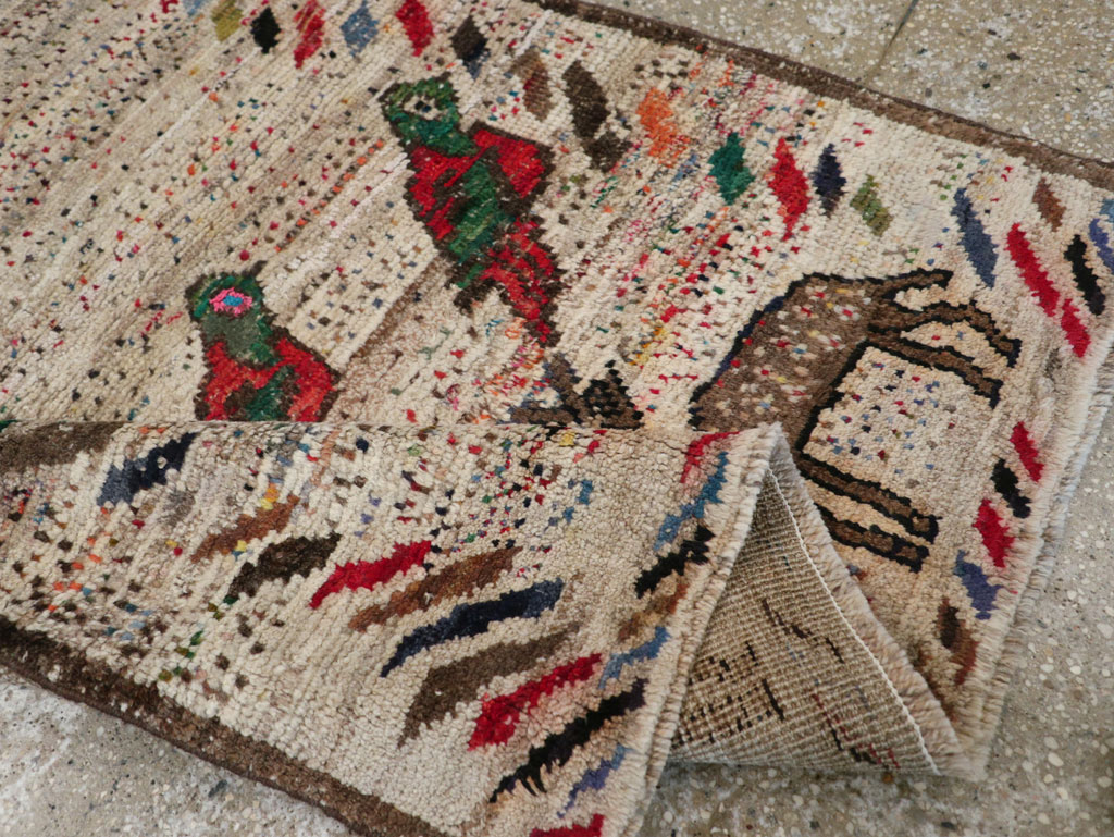 Vintage Persian Gabbeh Rug, No.25255 - Gss