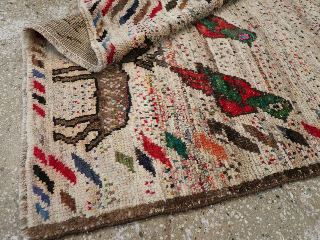 Vintage Persian Gabbeh Rug, No.25255 - Gss