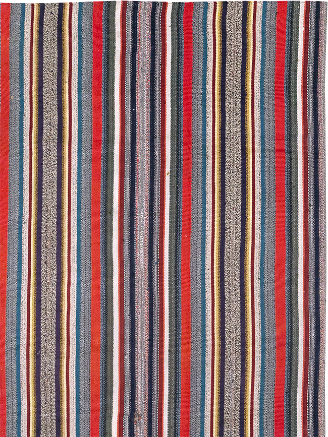 Vintage Persian Flatweave Kilim Accent Rug, No.25268 - Gss