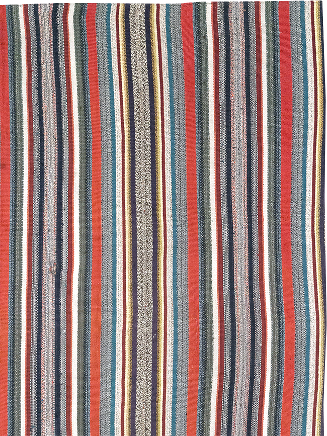 Vintage Persian Flatweave Kilim Accent Rug, No.25268 - Gss