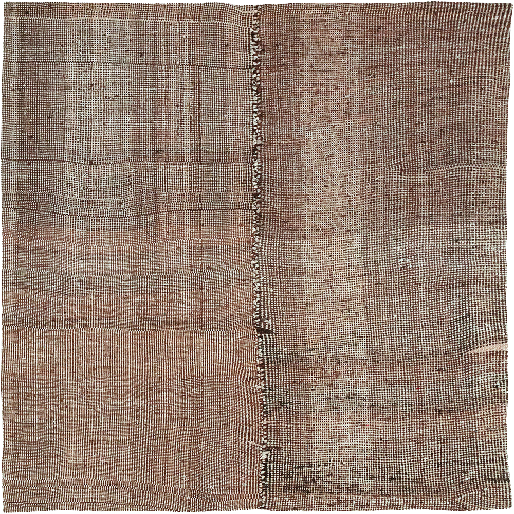 Vintage Persian Flatweave Kilim Square Accent Rug, No.25269 - Gss