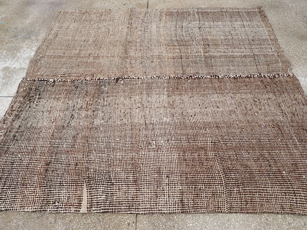 Vintage Persian Flatweave Kilim Square Accent Rug, No.25269 - Gss