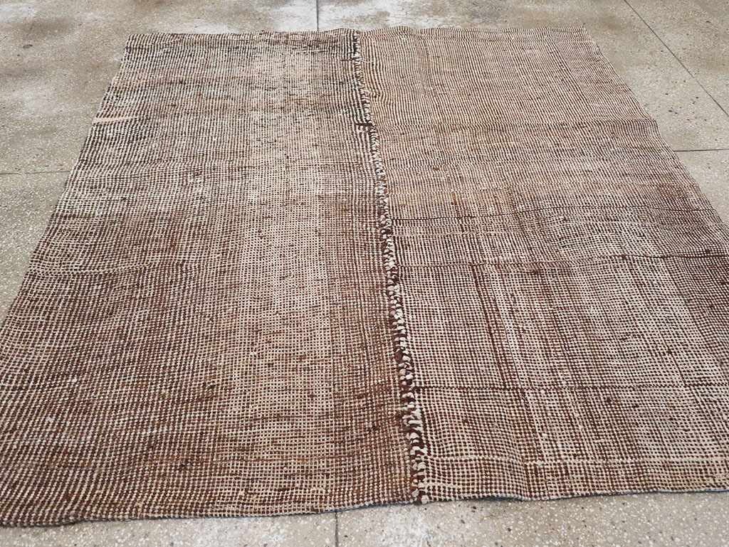 Vintage Persian Flatweave Kilim Square Accent Rug, No.25269 - Gss