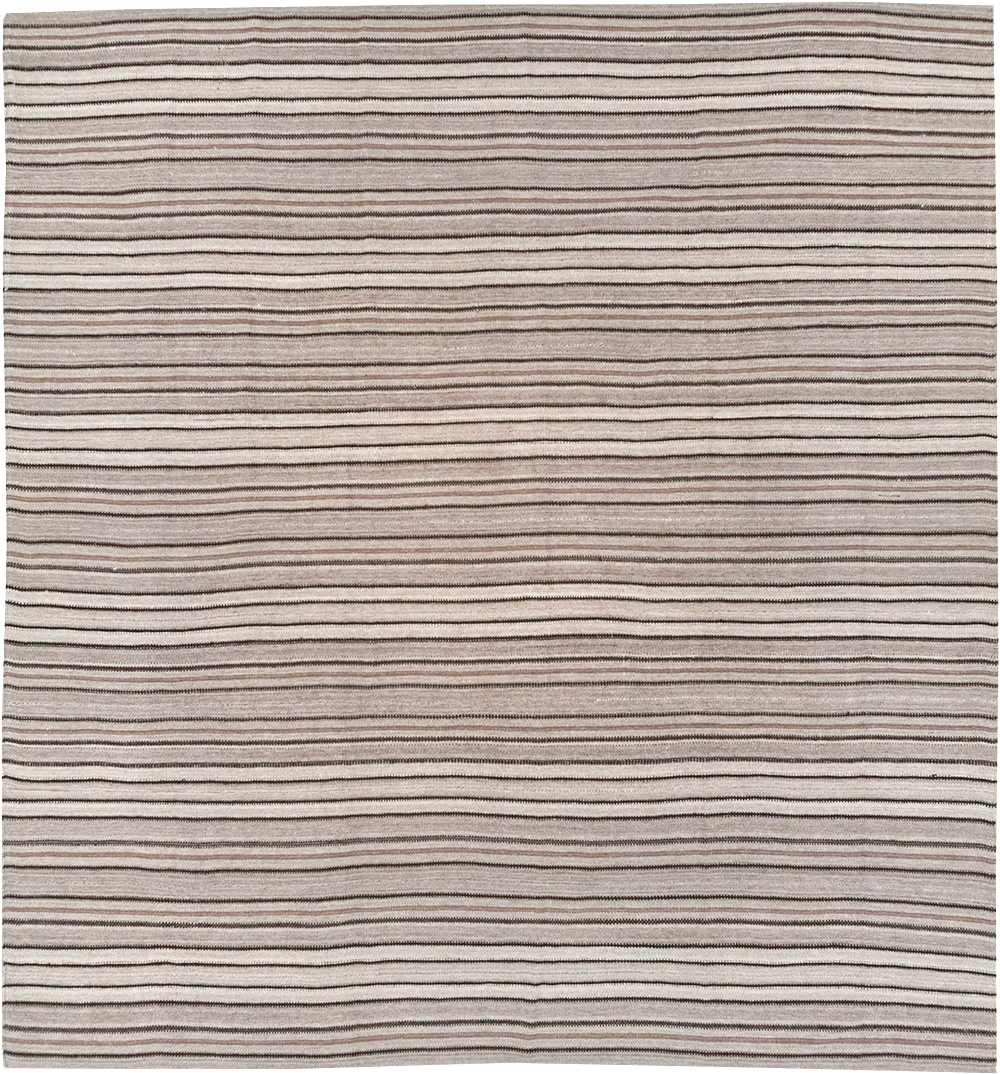 Vintage Persian Flatweave Kilim Room Size Carpet, No.25272 - Gss