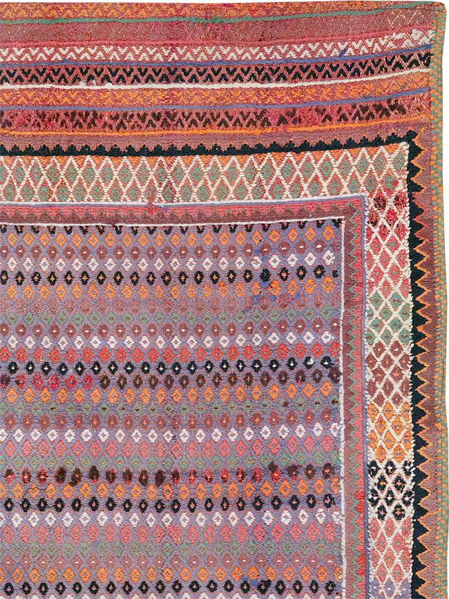 Vintage Persian Flatweave Kilim Accent Rug, No.25273 - Gss