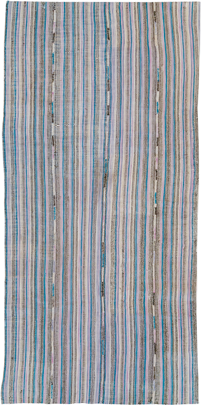 Vintage Persian Flatweave Kilim Accent Rug, No.25279 - Gss