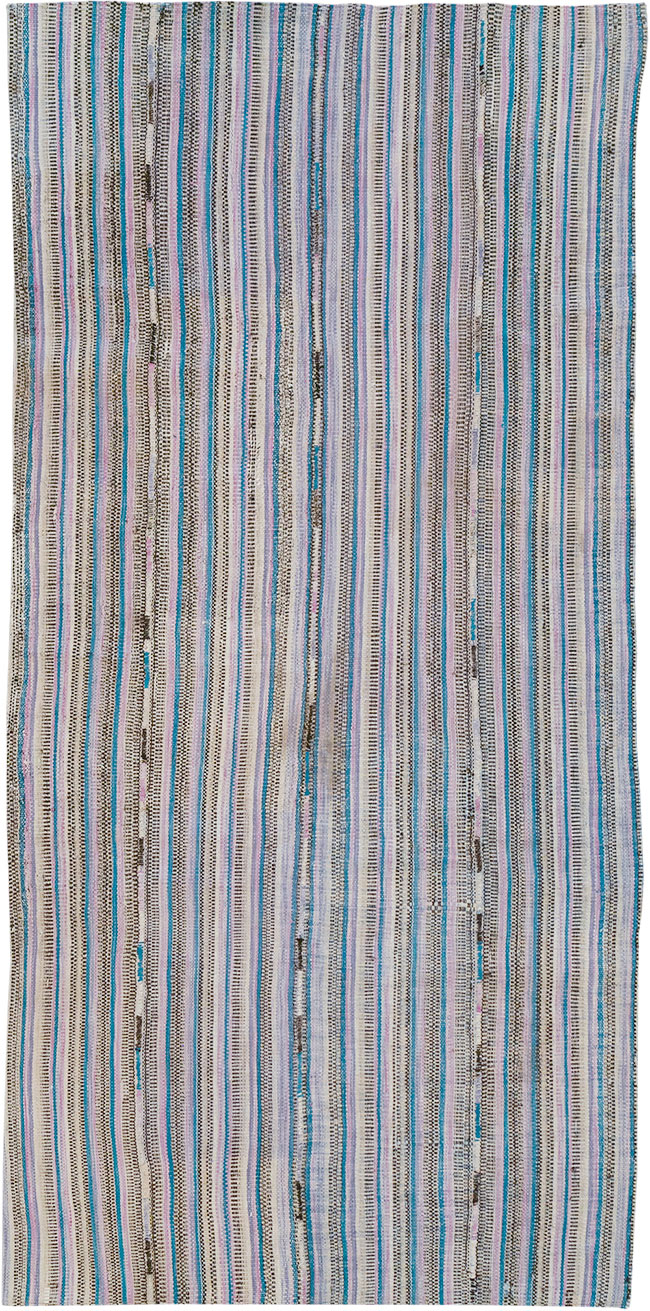 Vintage Persian Flatweave Kilim Accent Rug, No.25279 - Gss