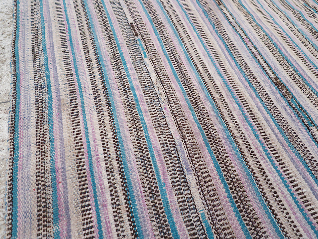 Vintage Persian Flatweave Kilim Accent Rug, No.25279 - Gss