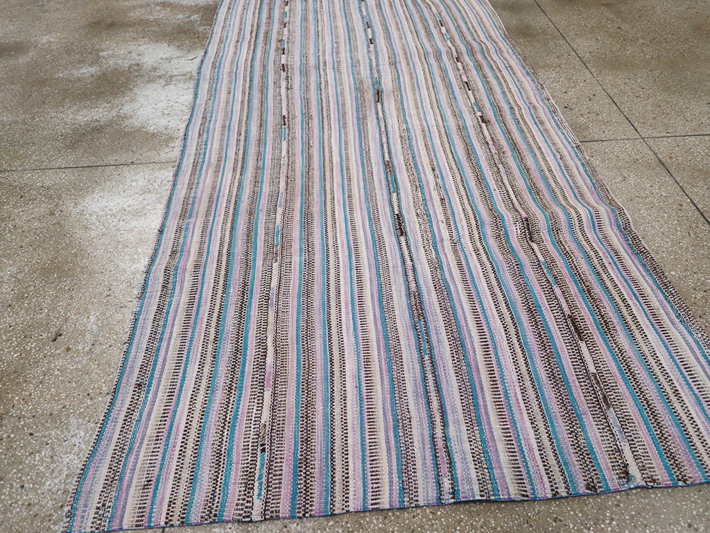 Vintage Persian Flatweave Kilim Accent Rug, No.25279 - Gss