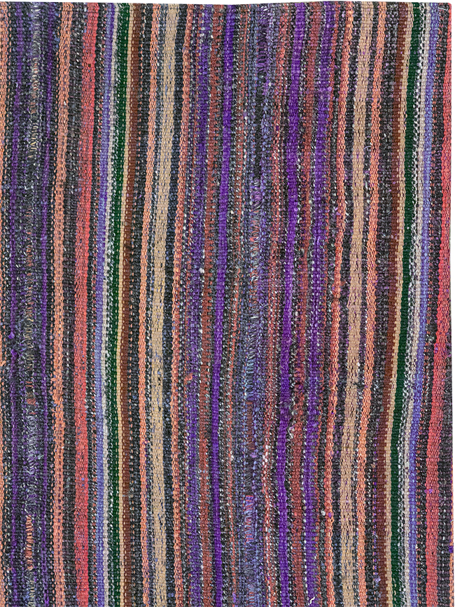 Vintage Persian Flatweave Kilim Accent Rug, No.25282 - Gss