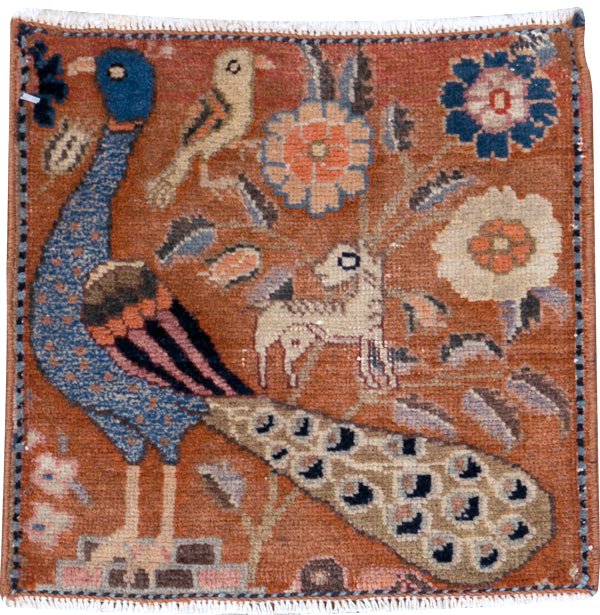 Vintage Persian Mahal Pictorial Rug (Pair: 1 of 2), No.25283 - Gss