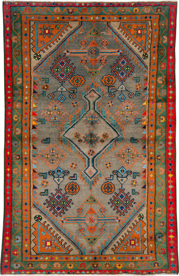 Vintage Persian Malayer Rug, No.25293 - Gss