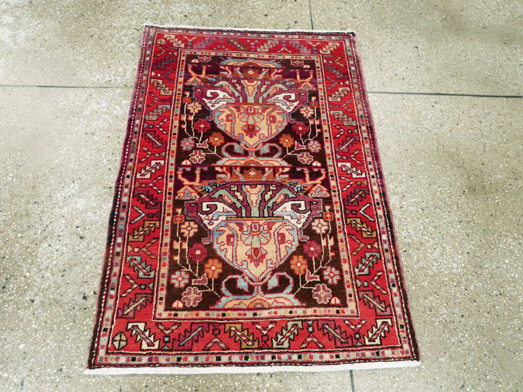 Vintage Persian Hamadan Rug, No.25295 - Gss
