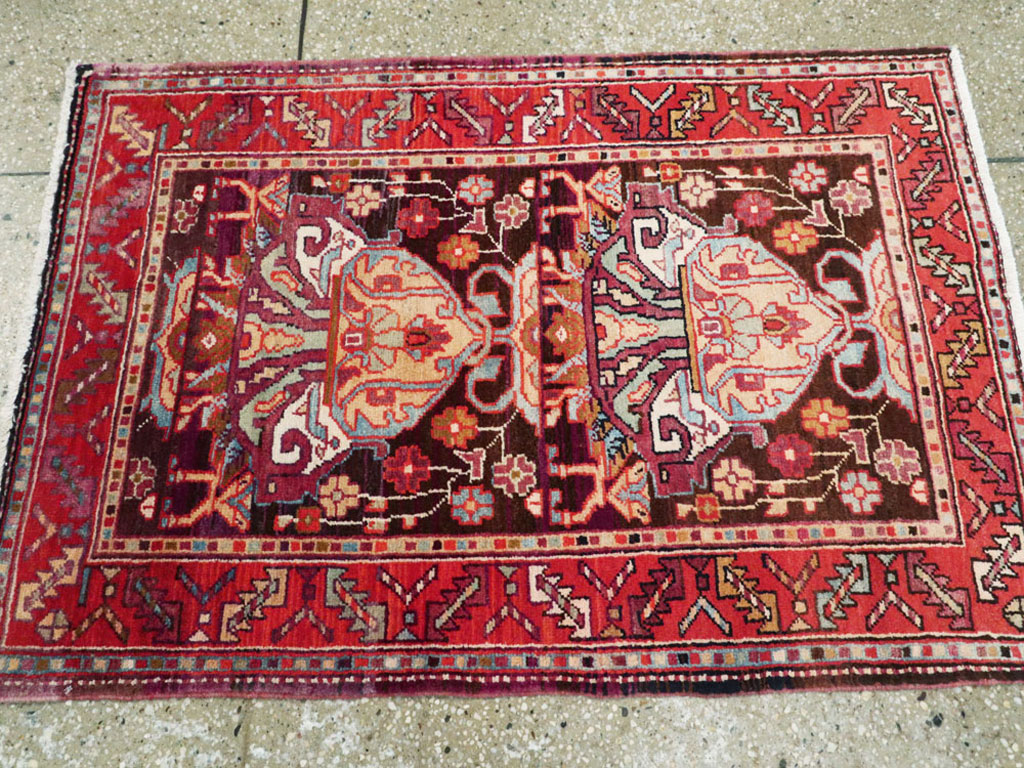 Vintage Persian Hamadan Rug, No.25295 - Gss
