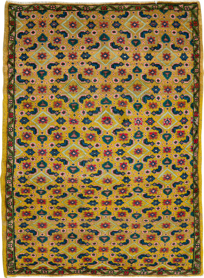 Vintage Persian Mahal Rug, No.25296 - Gss
