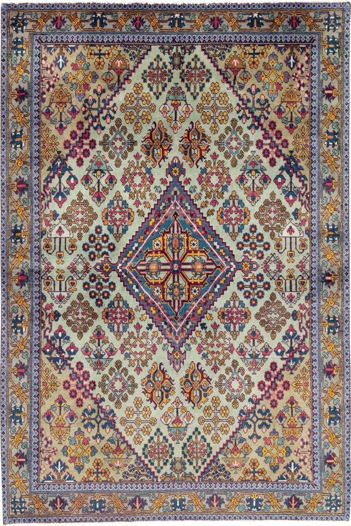 Vintage Persian Joshegan Rug (Pair: 1 of 2), No.25299 - Gss