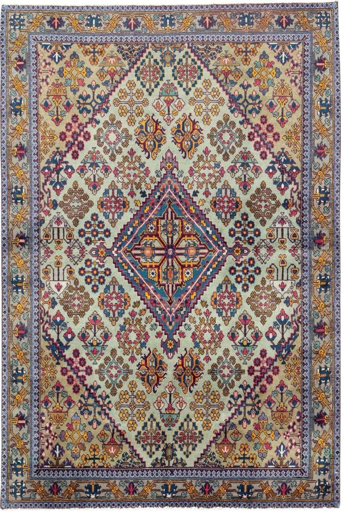 Vintage Persian Joshegan Rug (Pair: 1 of 2), No.25299 - Gss