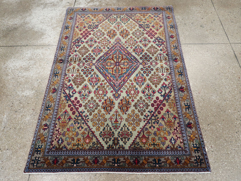 Vintage Persian Joshegan Rug (Pair: 1 of 2), No.25299 - Gss