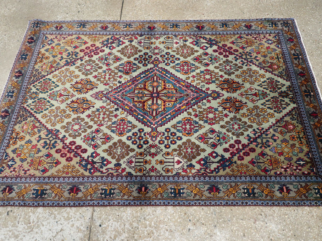 Vintage Persian Joshegan Rug (Pair: 1 of 2), No.25299 - Gss