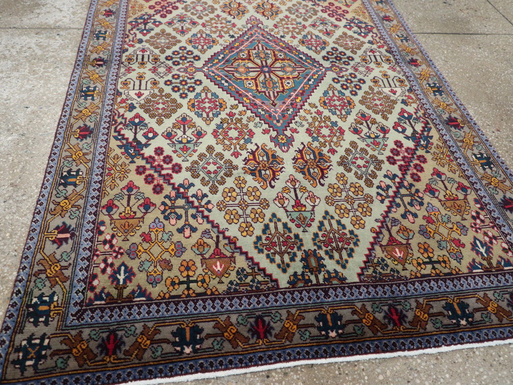 Vintage Persian Joshegan Rug (Pair: 1 of 2), No.25299 - Gss