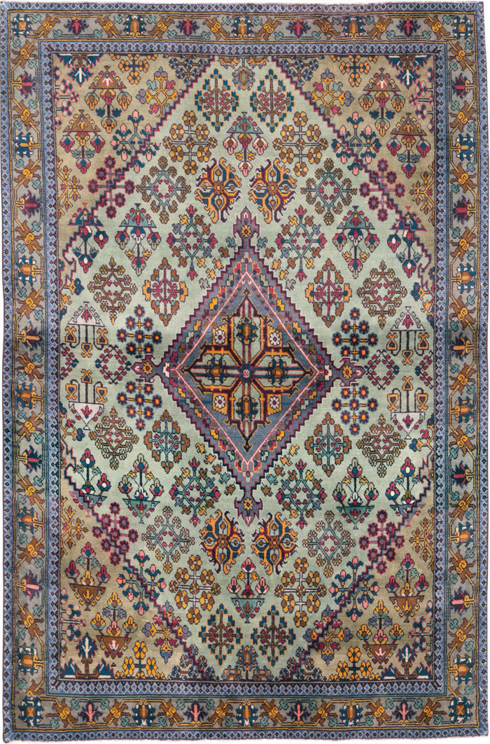Vintage Persian Joshegan Rug (Pair: 2 of 2), No.25300 - Gss