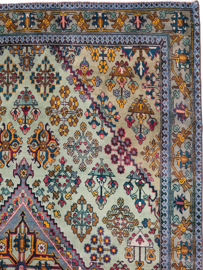 Vintage Persian Joshegan Rug (Pair: 2 of 2), No.25300 - Gss