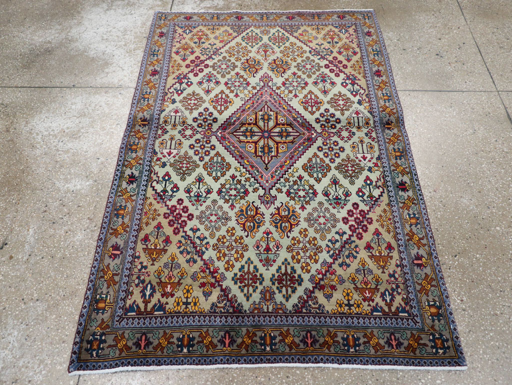 Vintage Persian Joshegan Rug (Pair: 2 of 2), No.25300 - Gss