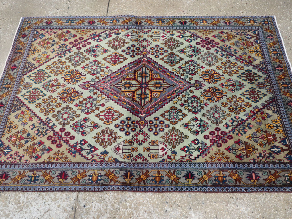 Vintage Persian Joshegan Rug (Pair: 2 of 2), No.25300 - Gss