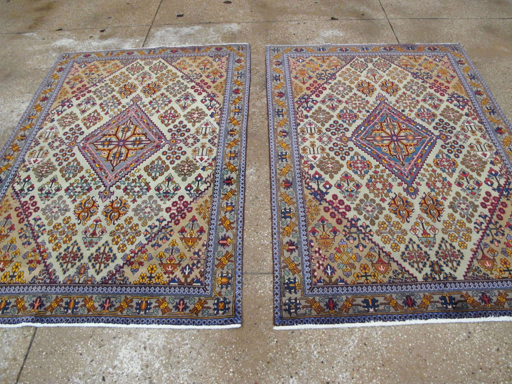 Vintage Persian Joshegan Rug (Pair: 2 of 2), No.25300 - Gss