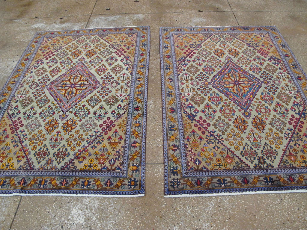 Vintage Persian Joshegan Rug (Pair: 2 of 2), No.25300 - Gss
