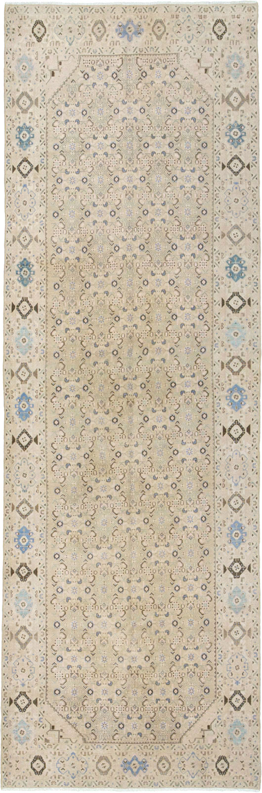 Vintage Persian Malayer Wide Gallery Runner, No.25308 - Gss