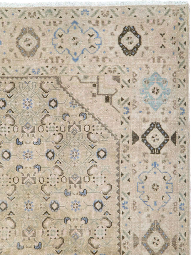 Vintage Persian Malayer Wide Gallery Runner, No.25308 - Gss