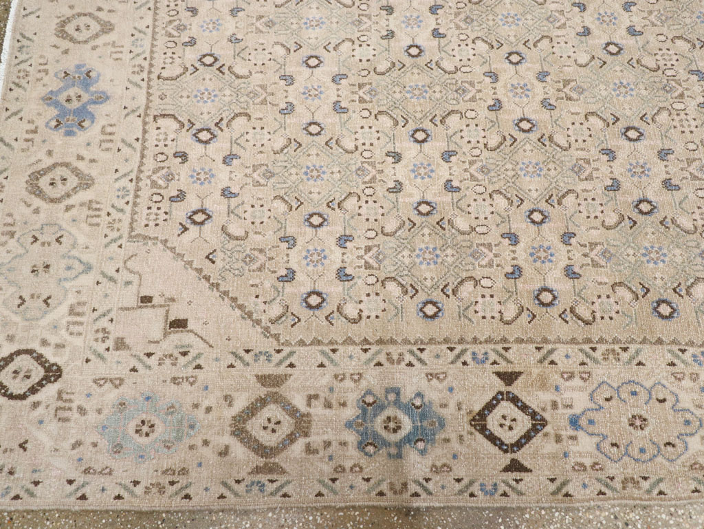 Vintage Persian Malayer Wide Gallery Runner, No.25308 - Gss