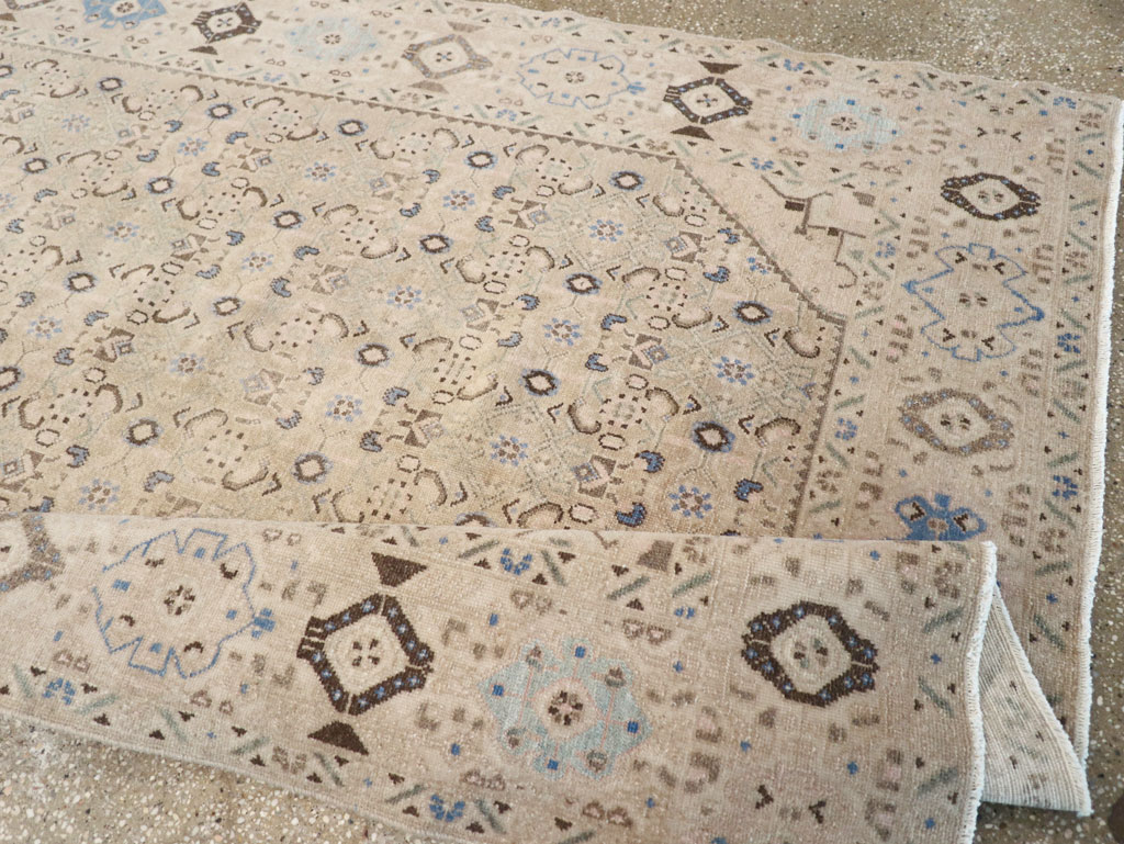 Vintage Persian Malayer Wide Gallery Runner, No.25308 - Gss