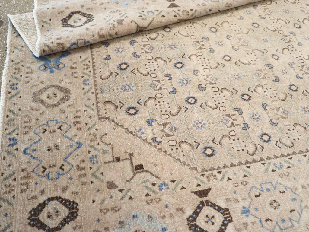 Vintage Persian Malayer Wide Gallery Runner, No.25308 - Gss