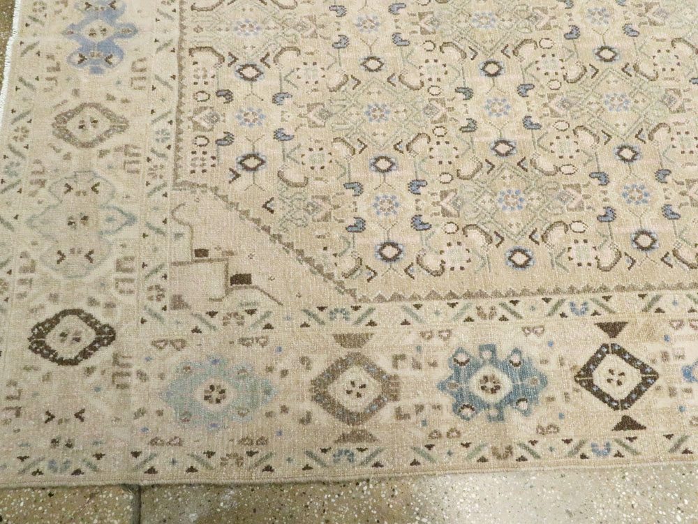 Vintage Persian Malayer Wide Gallery Runner, No.25308 - Gss