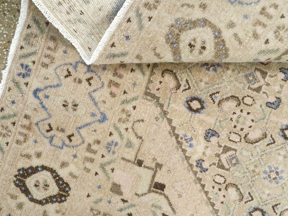 Vintage Persian Malayer Wide Gallery Runner, No.25308 - Gss