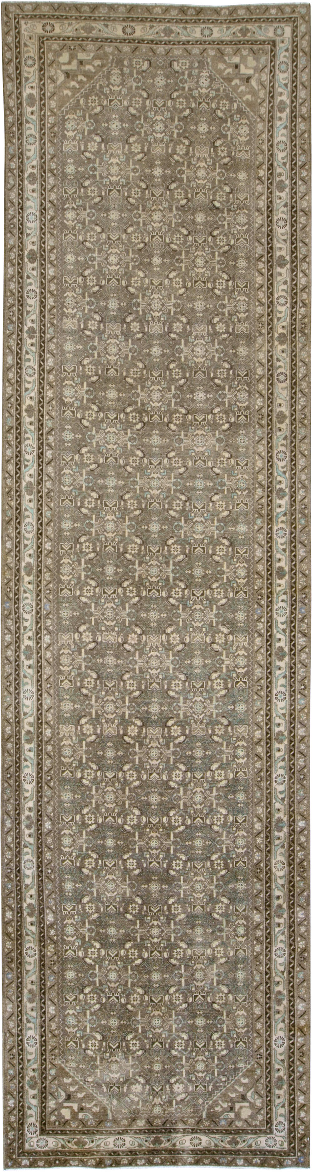 Vintage Persian Malayer Wide Gallery Runner, No.25309 - Gss