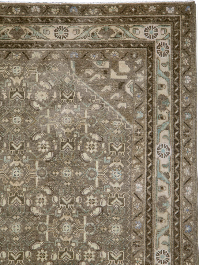 Vintage Persian Malayer Wide Gallery Runner, No.25309 - Gss