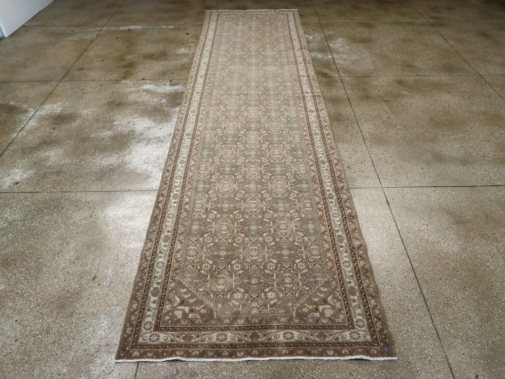 Vintage Persian Malayer Wide Gallery Runner, No.25309 - Gss