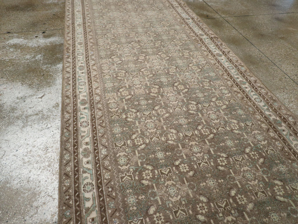Vintage Persian Malayer Wide Gallery Runner, No.25309 - Gss