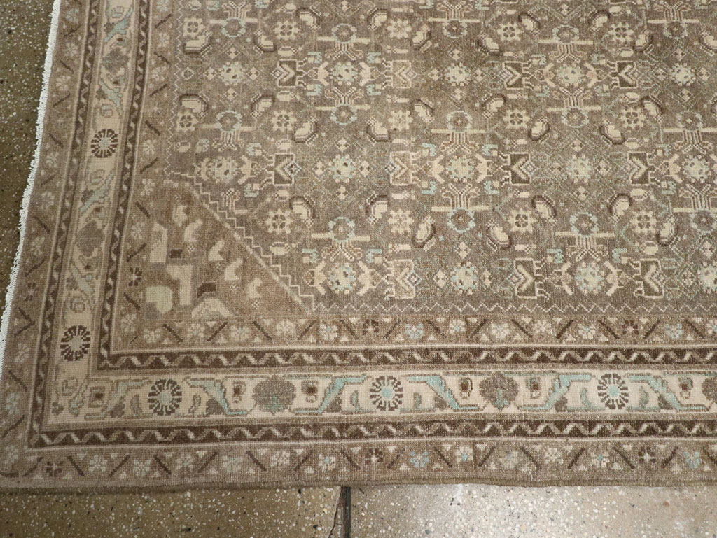 Vintage Persian Malayer Wide Gallery Runner, No.25309 - Gss