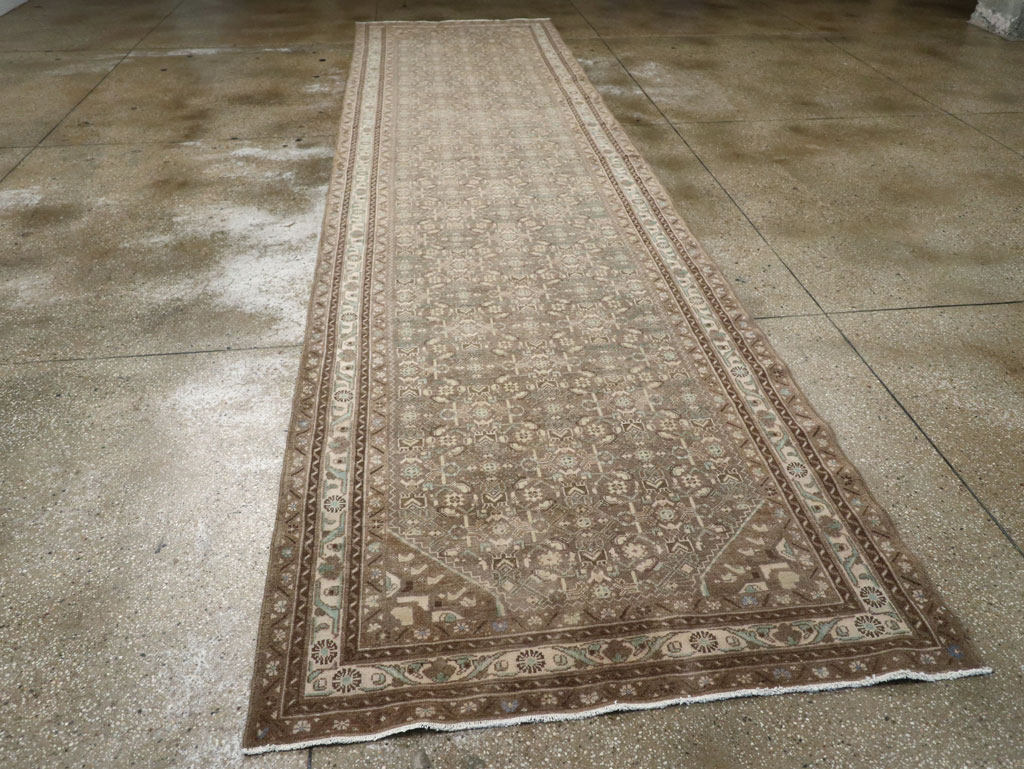 Vintage Persian Malayer Wide Gallery Runner, No.25309 - Gss