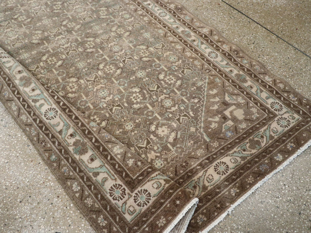 Vintage Persian Malayer Wide Gallery Runner, No.25309 - Gss