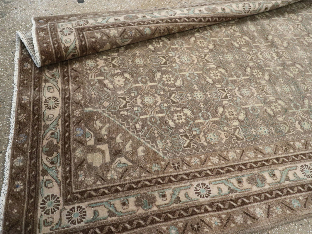 Vintage Persian Malayer Wide Gallery Runner, No.25309 - Gss