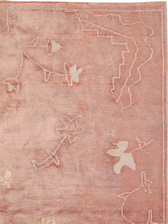 Antique Turkish Oushak Rug, No.25336 - Gss